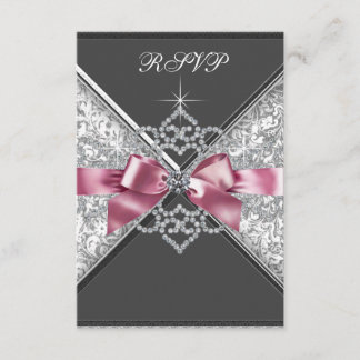 Diamantes Blancos Rosa Negro RSVP