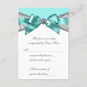 Diamantes Blancos RSVP Azul Turquesa Sweet 16