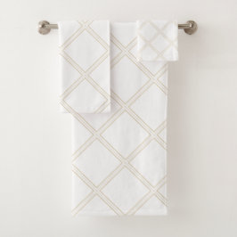 Diamantes blancos y beige elegantes modernos