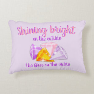 Diamantes Brillantes-Brillantes- Almohada Acento