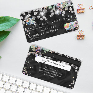 Diamantes de goteo con estilo de tarjeta de crédit