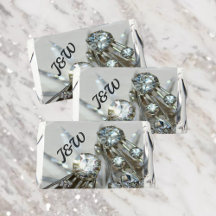 Diamantes de imitación Art Deco con Iniciales Vint