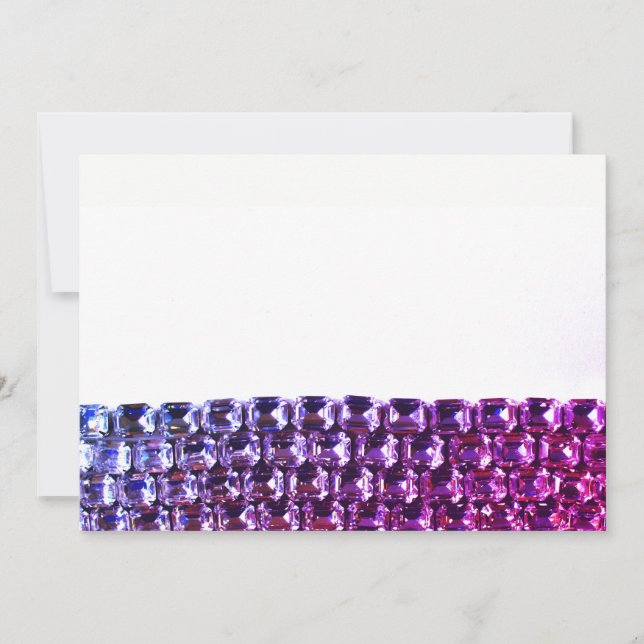 Diamantes de imitación rosados y morados (Anverso)