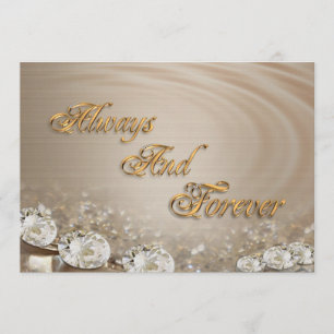 Diamantes de la invitación a la boda en el persona