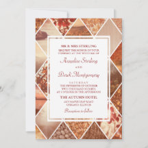 Diamantes de otoño| Invitación a la boda otoño