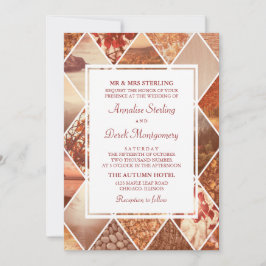 Diamantes de otoño| Invitación a la boda otoño