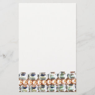 Diamantes, elegante papelería de piedras preciosas