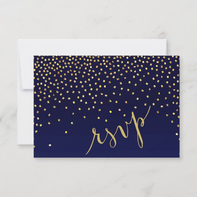 Diamantes en la respuesta de Sky RSVP | Azul Marin (Anverso)