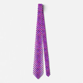 Diamantes magenta morado diseñan corbata