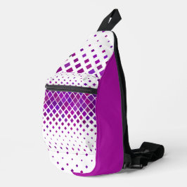 Diamantes magenta púrpura diseñan bolsa de honda
