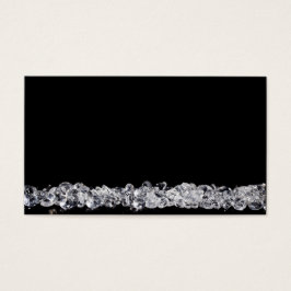 Diamantes sobre fondo negro