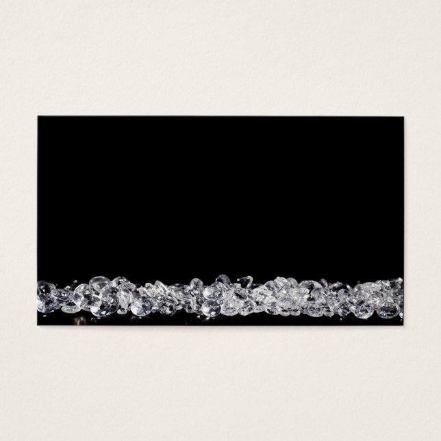 Diamantes sobre fondo negro (Frente)