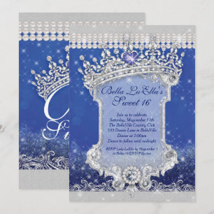 Diamantes y dulces dulces 16 invitaciones de quinc