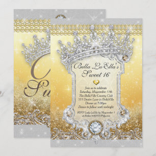 Diamantes y dulces dulces 16 invitaciones de quinc