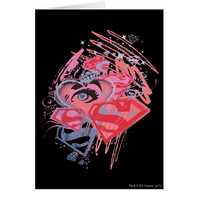 Diamantes y labios superchica (Frente)