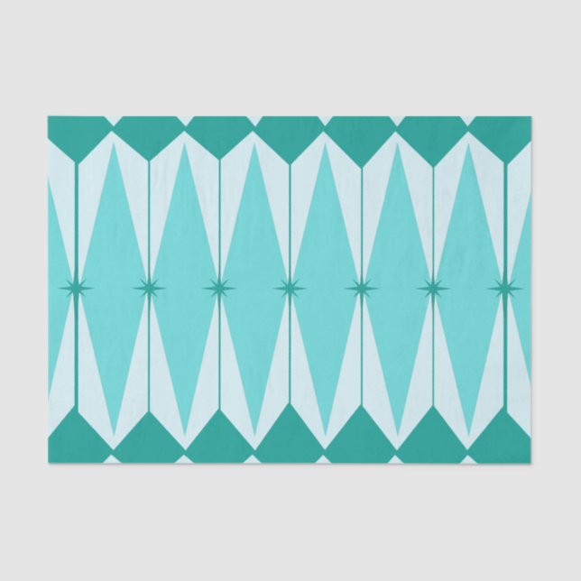 Diamantes y papel seda geométricos de Starbursts (Anverso)