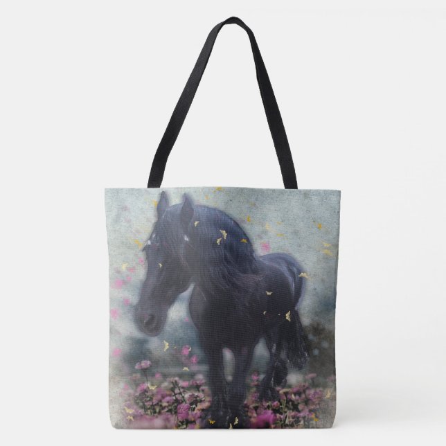 DIAMOND en las flores ~ Bolsa de Tote (Anverso)