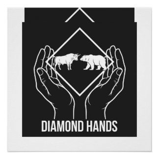 Diamond Hands — Póster Brillante