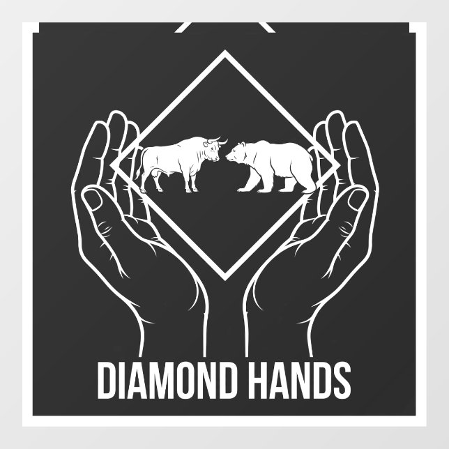 Diamond Hands — Vinilo para Ventana (Hoja)