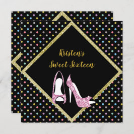 DIAMOND HIGH HEEL SWEET SESENTA INVITACIÓN