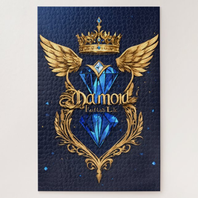 Diamond Logo Puzzle | Luxury Crystal Diamond Jigsa (Vertical)