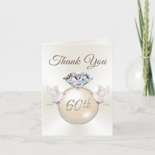 Diamond Love Bird 60th Aniversario Gracias Cartas