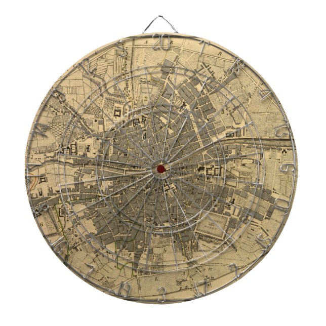 Diana 1797 Mapa de Dublín Irlanda (Frente)