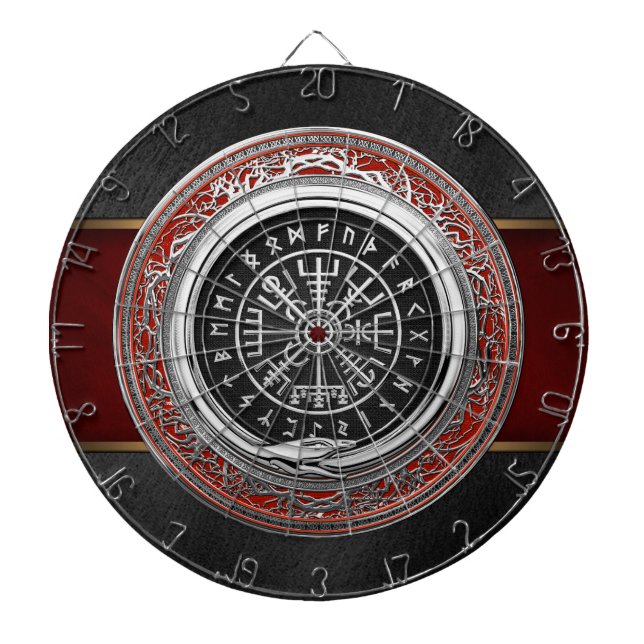 Diana [200] Compás rúnico mágico de plata de Vegvisir - (Frente)