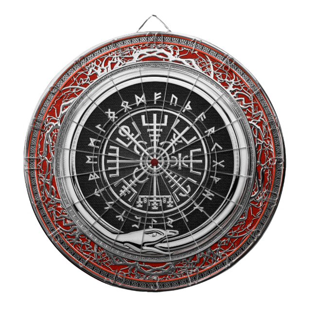 Diana [200] Compás rúnico mágico de plata de Vegvisir - (Frente)