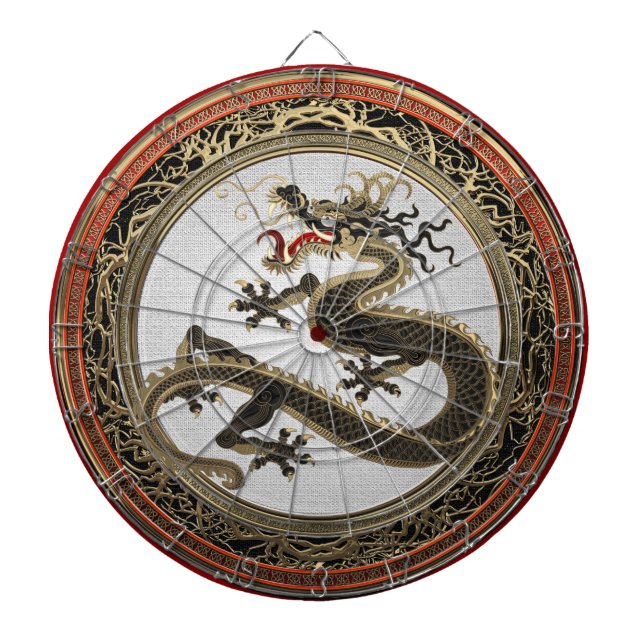 Diana [200] Dragón oriental sagrado de oro y negro (Frente)