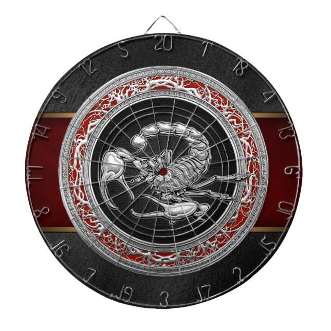 Diana [200] Escorpión de plata sagrada sobre negro (Frente)