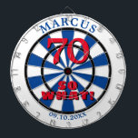 Diana 70 así que qué gracioso presupuesto 70 cumpleaños<br><div class="desc">70 así que qué gracioso cita tipografía de cumpleaños 70 Dartboard. Gran regalo de cumpleaños número 70 para una mujer o un hombre con sentido del humor.  Puede cambiar el nombre,  la fecha y la edad.</div>