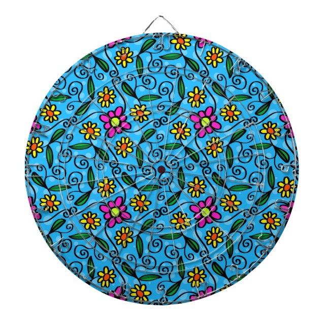 Diana Abstract Floral Dart Board (Frente)