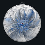 Diana Abstracto Flor de arte fractal de color gris azul<br><div class="desc">Una flor de fantasía única con tonos azules y grises,  abstractos y elegantes. Diseñar para tu tablero y más.</div>
