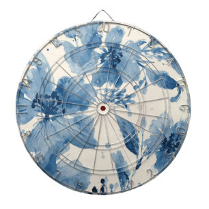 Diana Acuarela Azul Floral Pintada Botánica Caprichosa