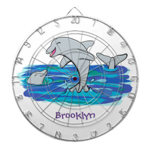 Diana Adorables delfines felices ilustracion personaliza