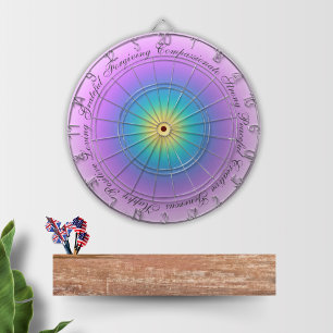 Diana Afirmaciones Positivas Lilac Energy Glow Dartboard