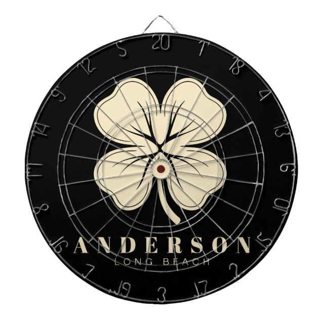 Diana Afortunado irlandés con cuatro hojas de trébol con (Frente)