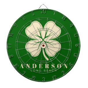 Diana Afortunado irlandés con cuatro hojas de trébol con