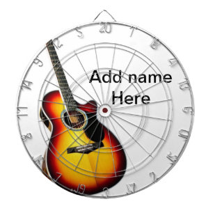 Diana Agrega tu nombre texto guitarra acústica marrón ed