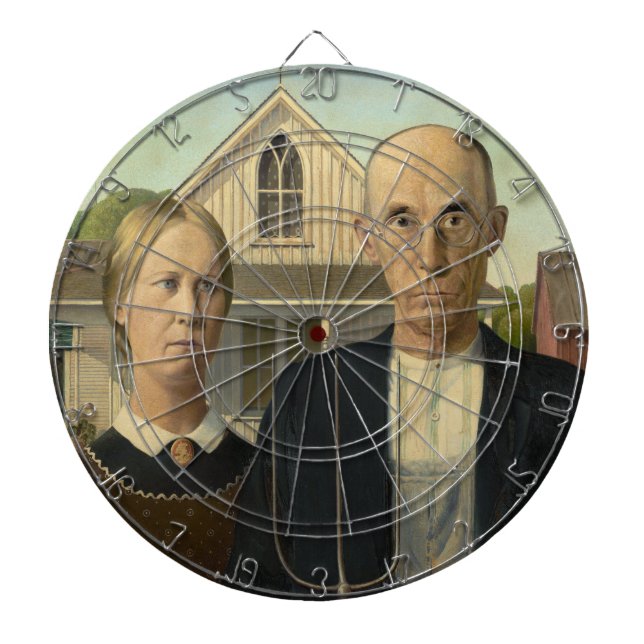 Diana American Gothic Dart Board (Frente)