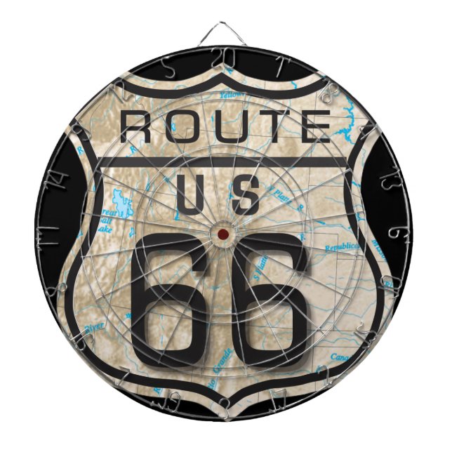 Diana añada su dartboard del rt 66 de las fotos (Frente)