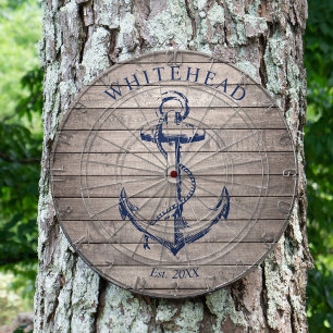 Diana Ancla nautica monograma madera Beige