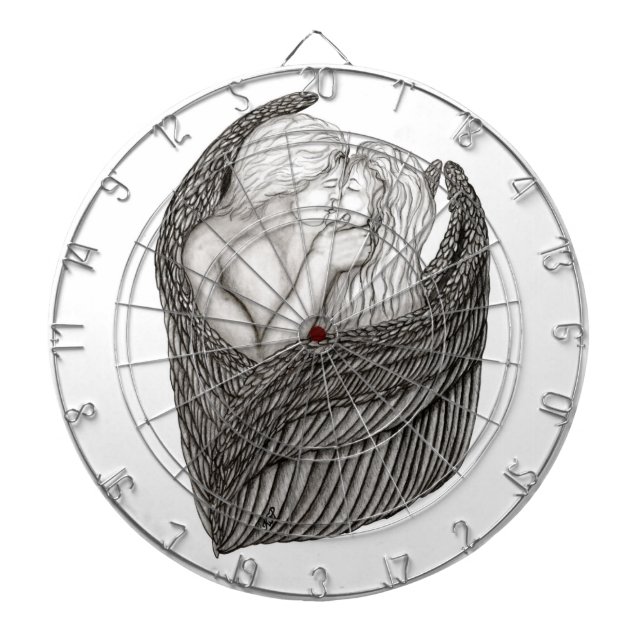 Diana Angels Kissing , diseño en blanco y negro (Frente)