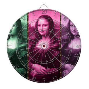 Diana Animal Mona Lisa Imprimir púrpura rosa verde