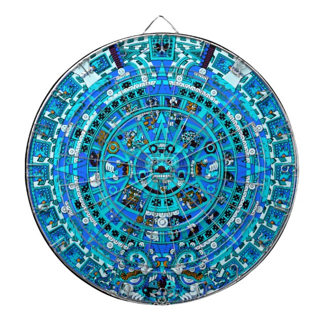 Diana Antigua pizarra maya - Arte de calendario azteca m (Frente)