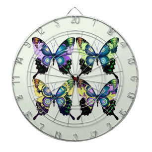 Diana Aqua, rosa y amarillo - Mariposas elegantes