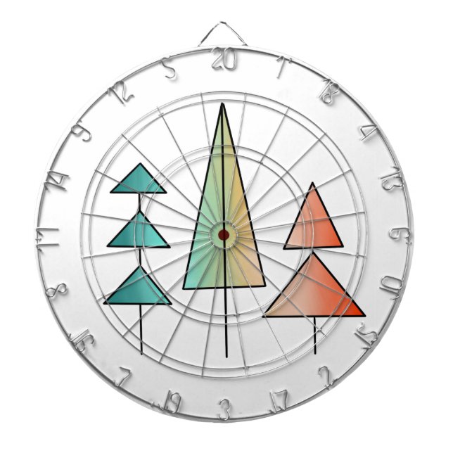 Diana árboles de arco iris modernos de mediados de siglo (Frente)