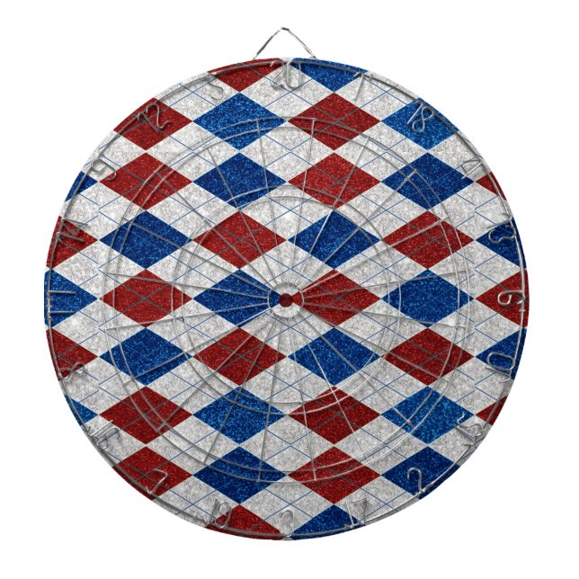 Diana Argyle Rojo, Blanco y Azul de Glitter 4 de Julio (Frente)