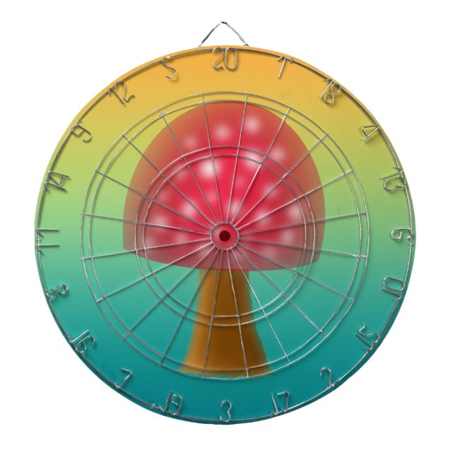 Diana Arte divertido de champiñones rojos y blancos (Frente)